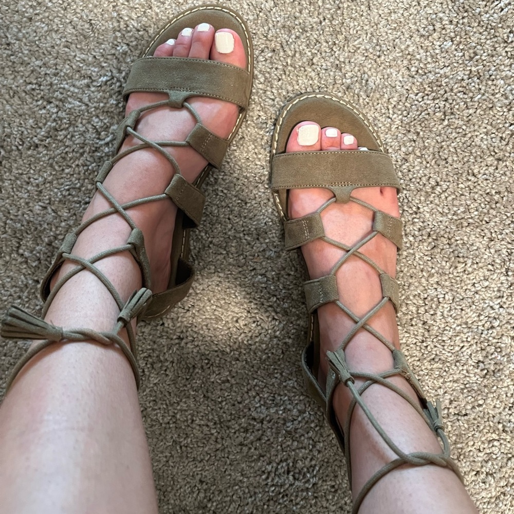 Olive sandals